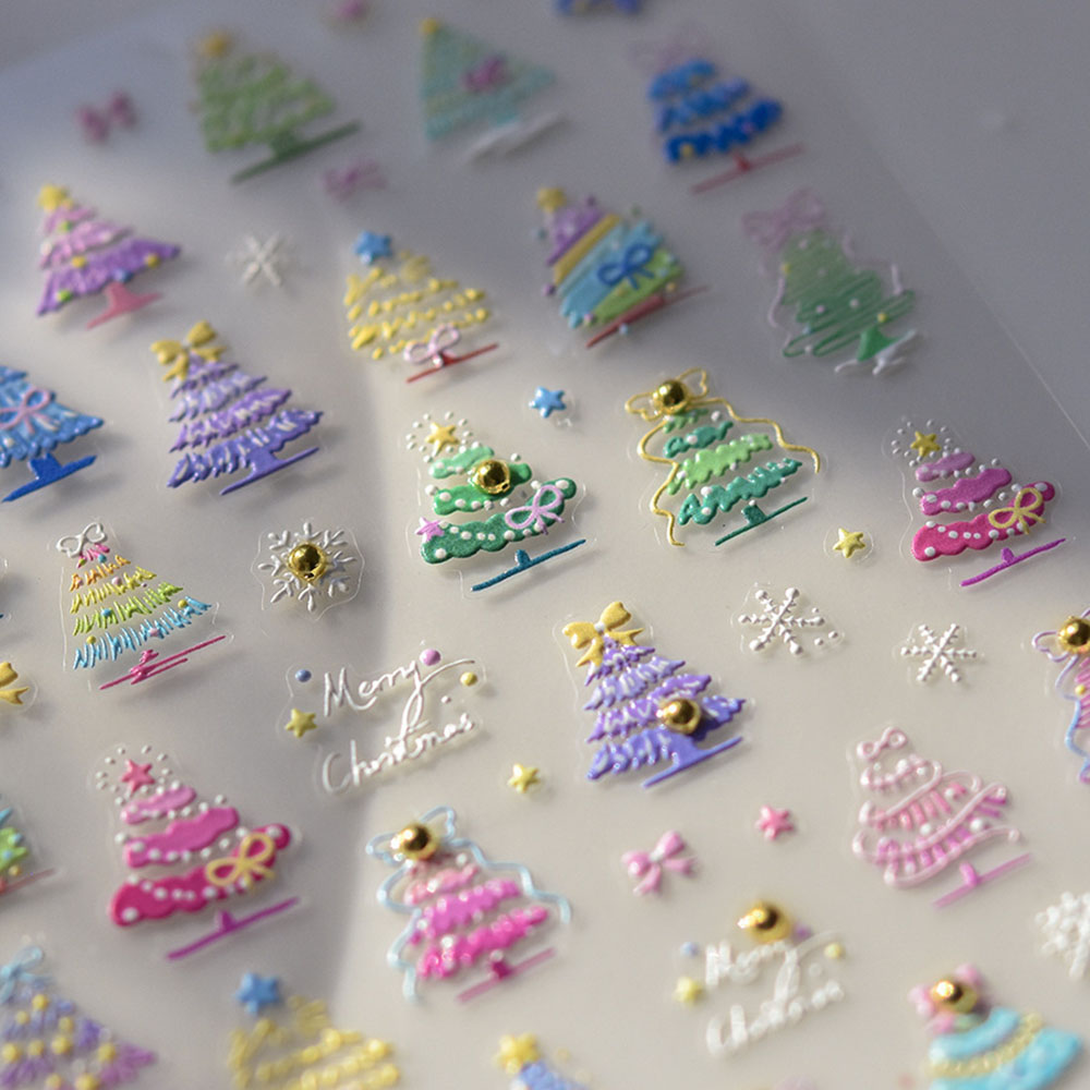 Nail Art Xmas - Weihnachten Nail Art Aufkleber Aufkleber 5D