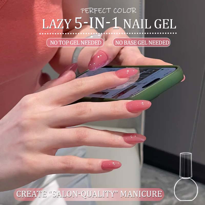 Nail Art Dusty Pink - PERFECT COLOR All-in-One Gel Staubiges Rosa
