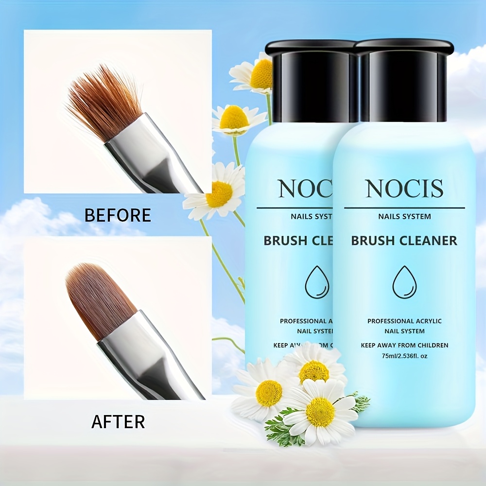 Nail Art Ideas - NOCIS 75ml Acryl-Nagelpinsel-Reiniger, Flüssiger Pinselreiniger für