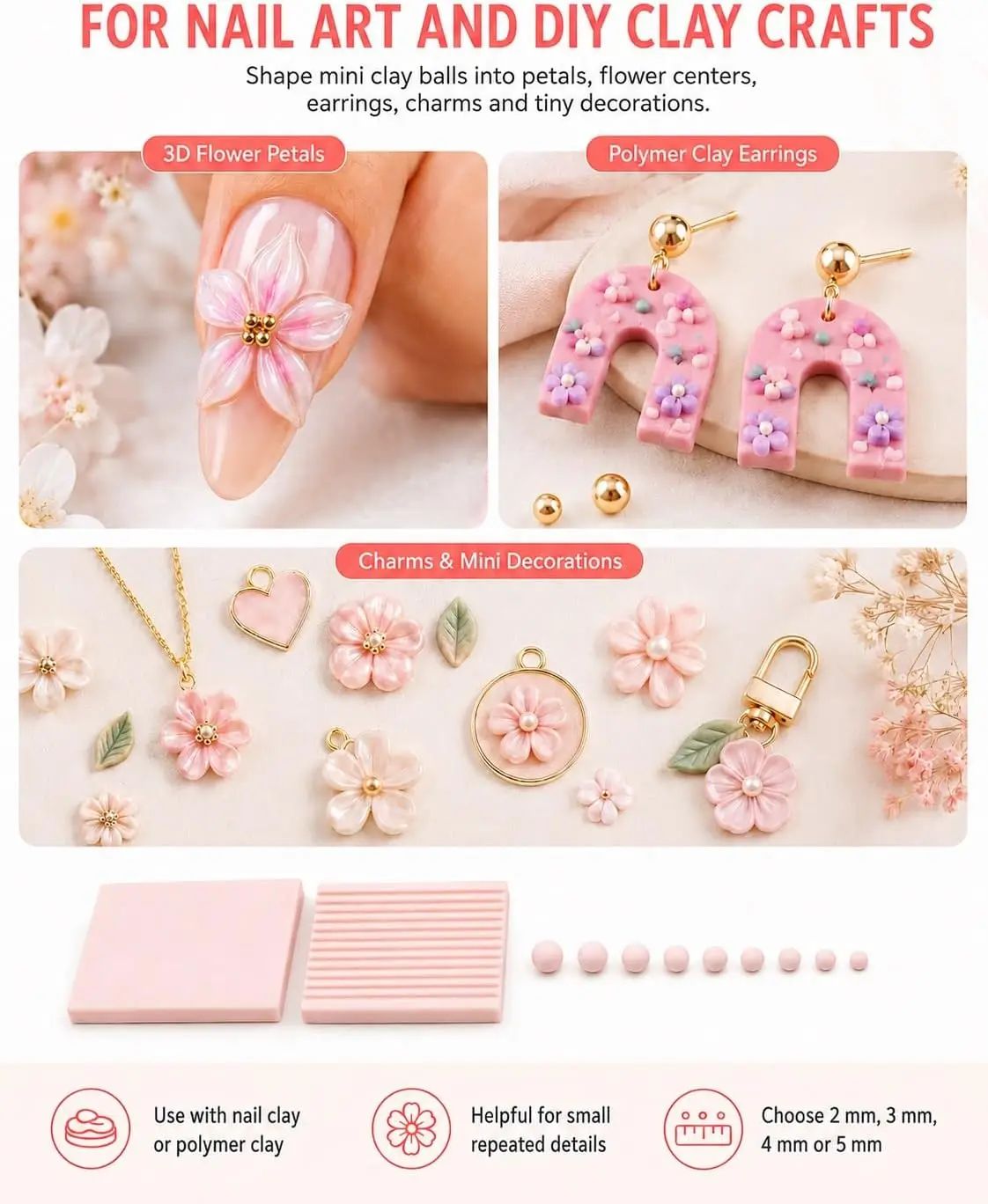 4-teiliges 3D-Druck-Ton-Gel-Ba – Nail Art Ideas Bewertung und Preis