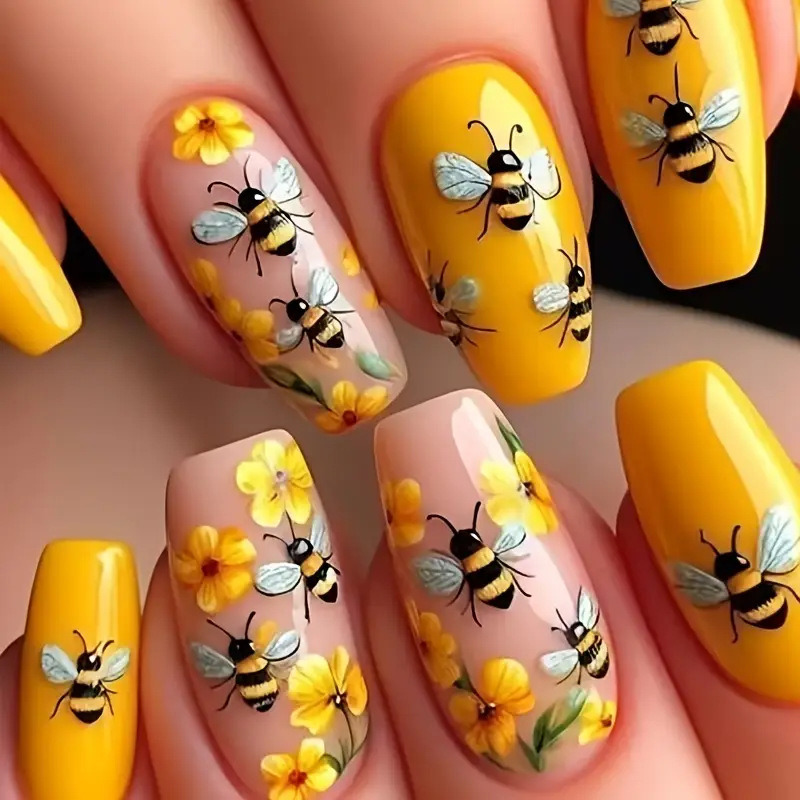 24 Stück Nude Press-on-Nägel,  – Nail Art Glitter Bewertung und Preis