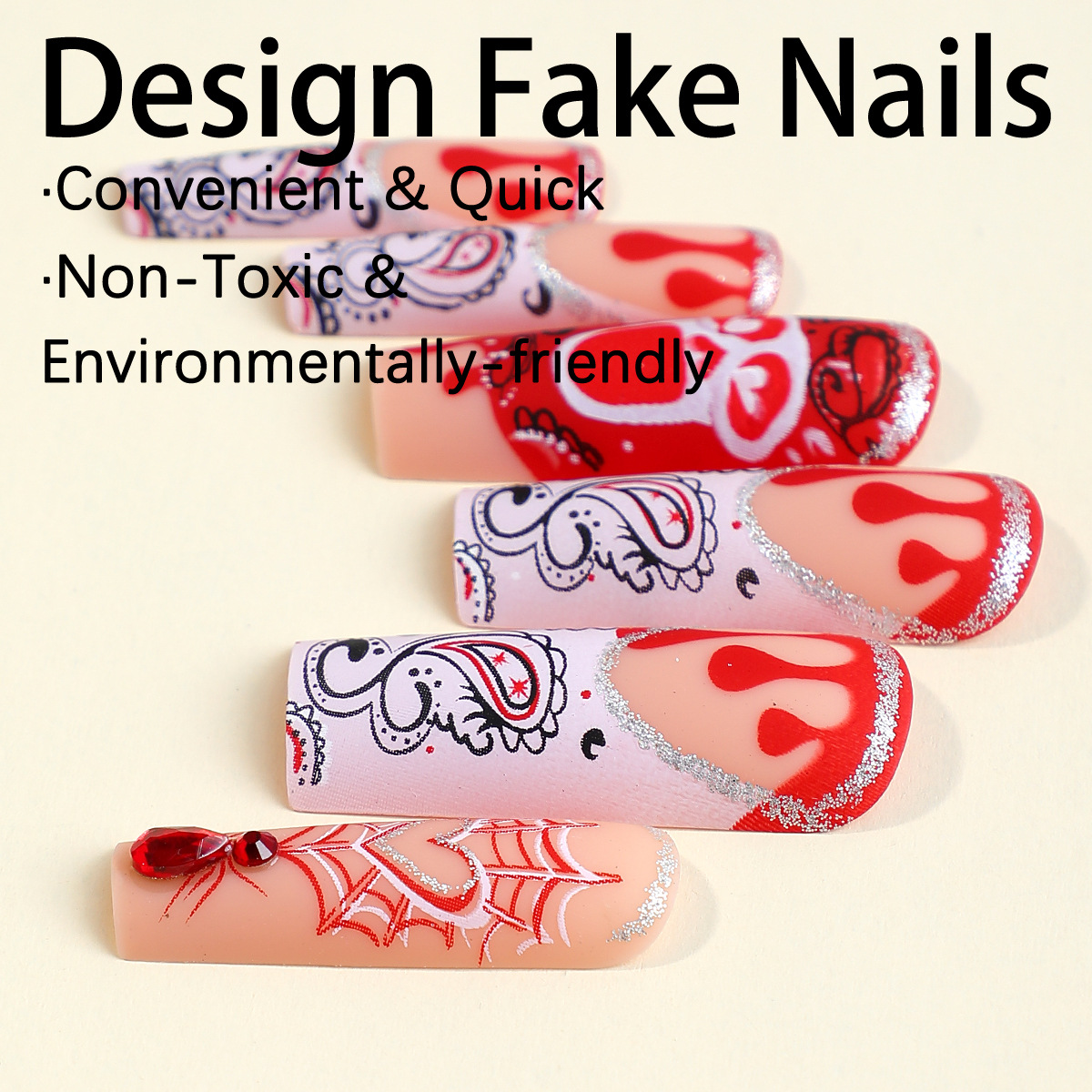 Gruselige Blutschädel-Kunstnäg – Nail Art Vampire Bewertung und Preis