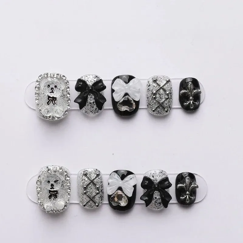 10 Stück schiere Spitze Bär Na – Nail Art Glitter Bewertung und Preis