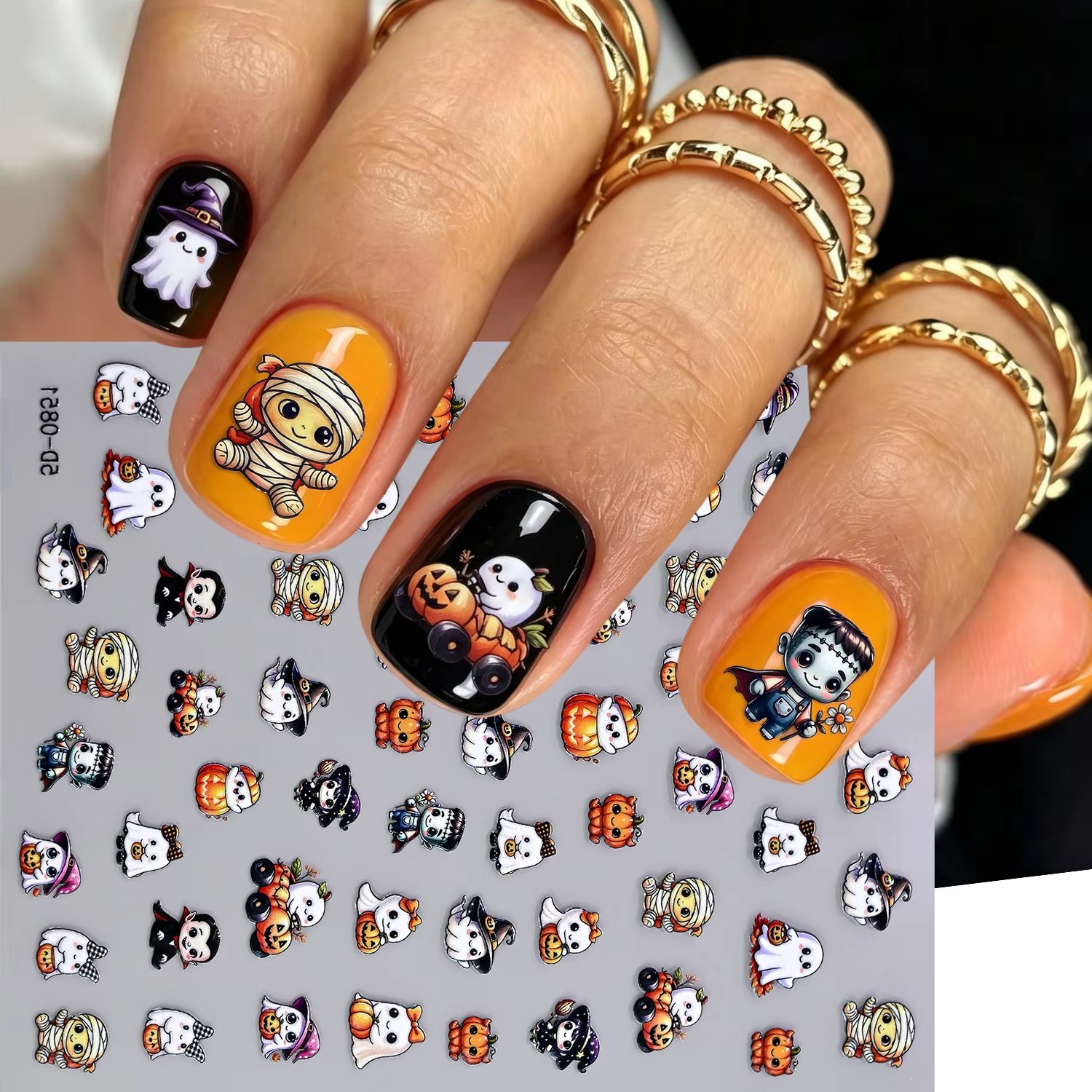5D-Präge-Halloween-Nagelkunst- – Nail Art Vampire Bewertung und Preis