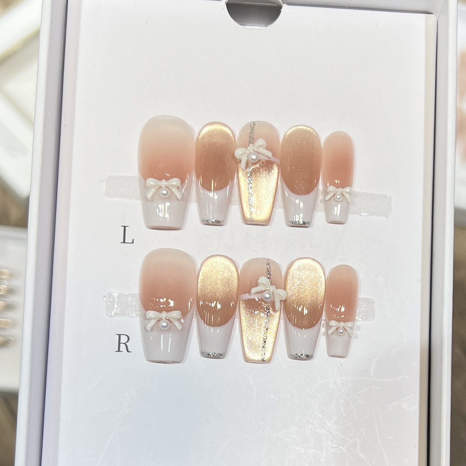 10PCS Frauen Rosa Drücken Sie  – Nail Art Wedding Bewertung und Preis