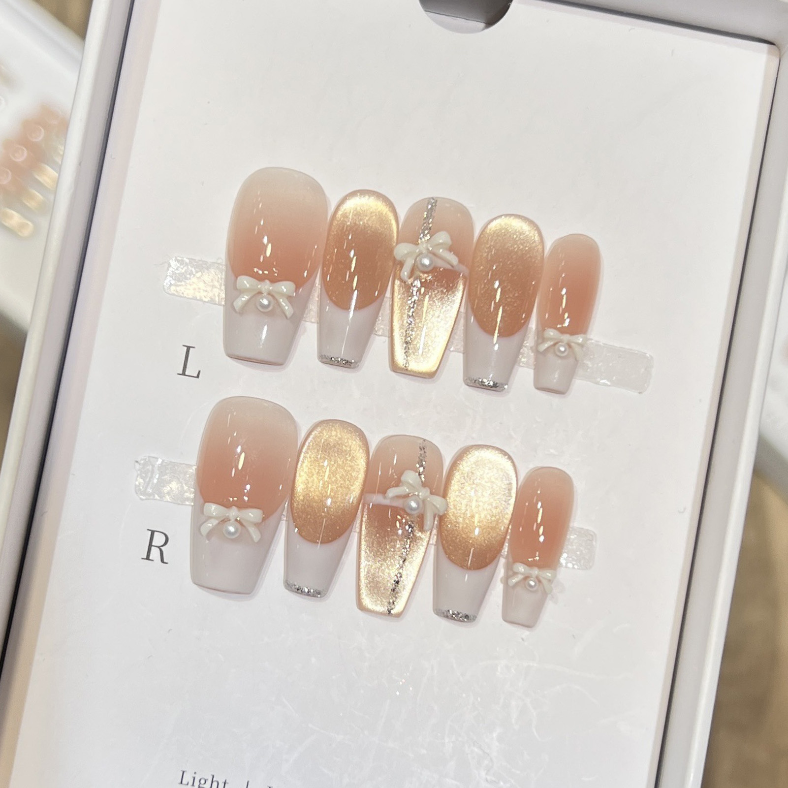 10PCS Frauen Rosa Drücken Sie  – Nail Art Wedding Bewertung und Preis
